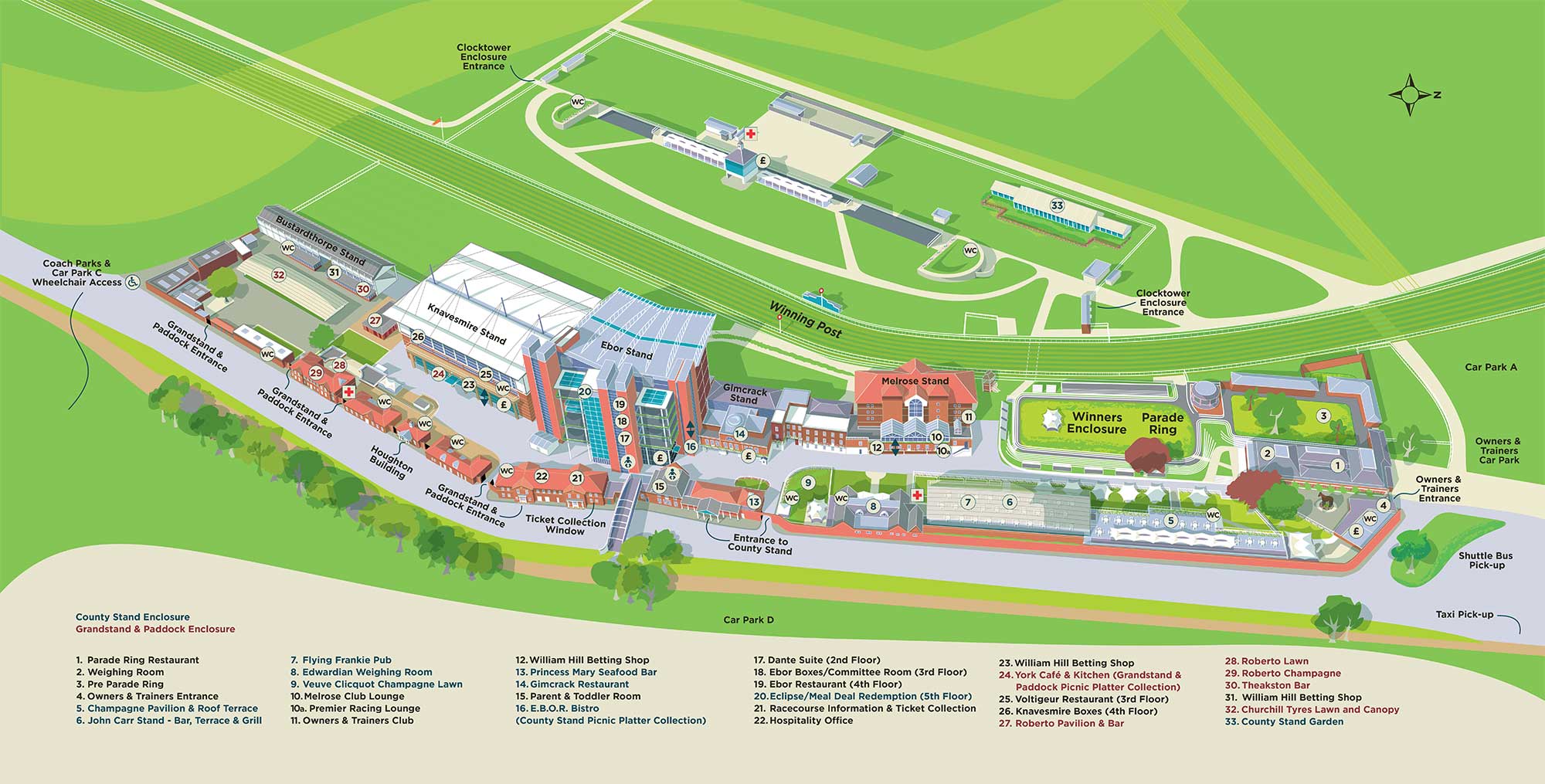 York Racecourse Map