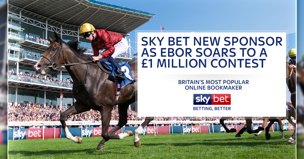 Sky Bet new sponsor as Ebor soars to a £1 million contest