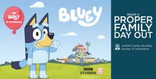 FAMILY SUNDAY AT YORK OFFERS PATTERN RACING PLUS POPULAR CHILDREN’S TV CHARACTER BLUEY